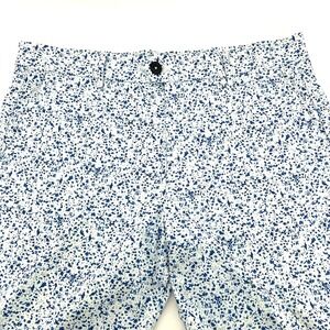 Greyson Mens Montauk Golf Pants Blue White Floral Microprint Size 34x32 Luxury